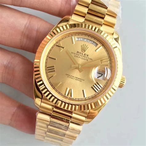 swissmade rolex daydate gold replica|rolex day date diamond.